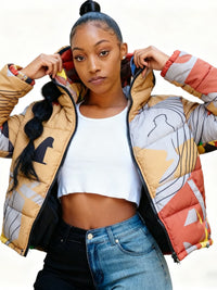 Cute Short Warm Coats - Colorful Parkas