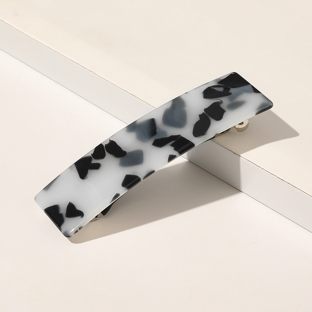 Square Grip Acetate Acrylic Spring Clip