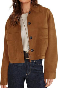 Faux Suede Short Jacket