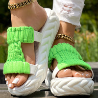 Summer Braided Knit Hollow Open Toe Sandals
