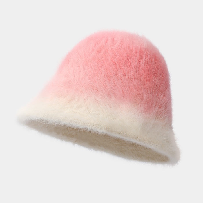 Rabbit Fur Bucket Hat