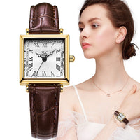 Watch With A Retro-style Small Square Face