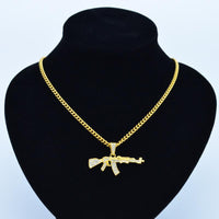Cool Gothic Gun Shape Pendant