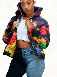 Cute Short Warm Coats - Colorful Parkas