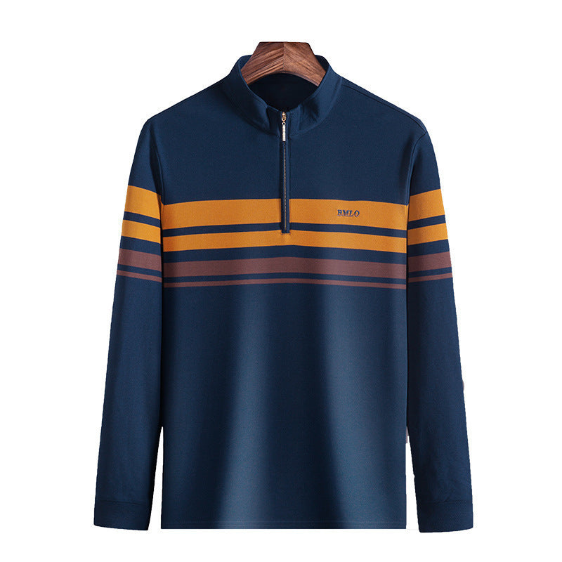 Cotton Stand Collar Long Sleeves