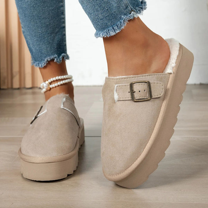 Winter Plush-Lined Slippers