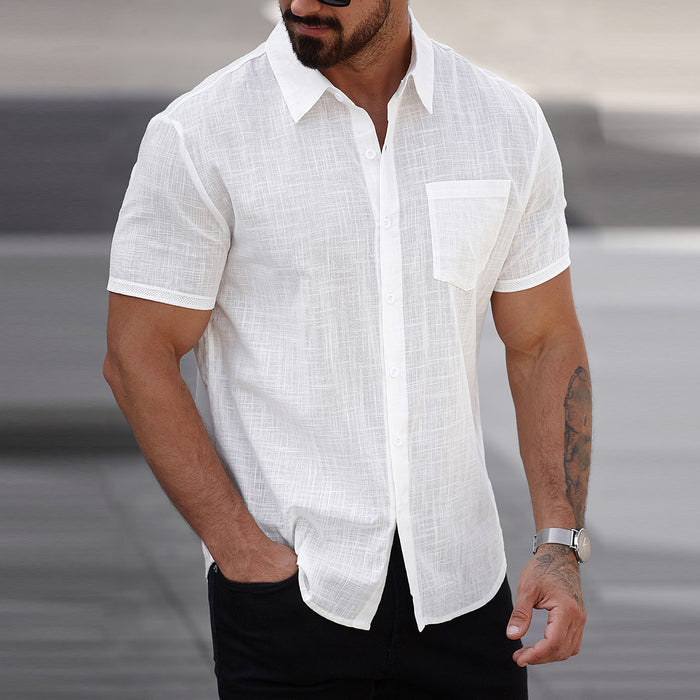 Short-sleeve Cotton Shirt