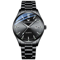 Quartz Black Calendar Internet Celebrity Ultra-thin Waterproof  Watch