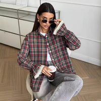 Retro Loose-Fit Plaid Shirt