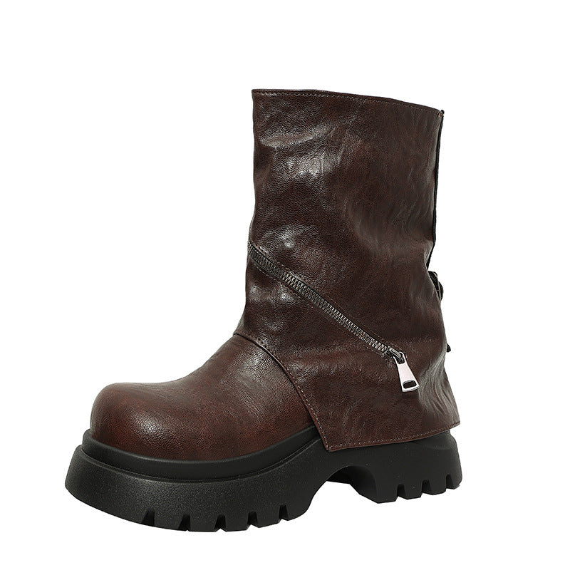 Autumn Height-increasing Baggy-trousered Boots