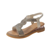 Flat, Wedge-heeled, Slip-on Roman Sandals