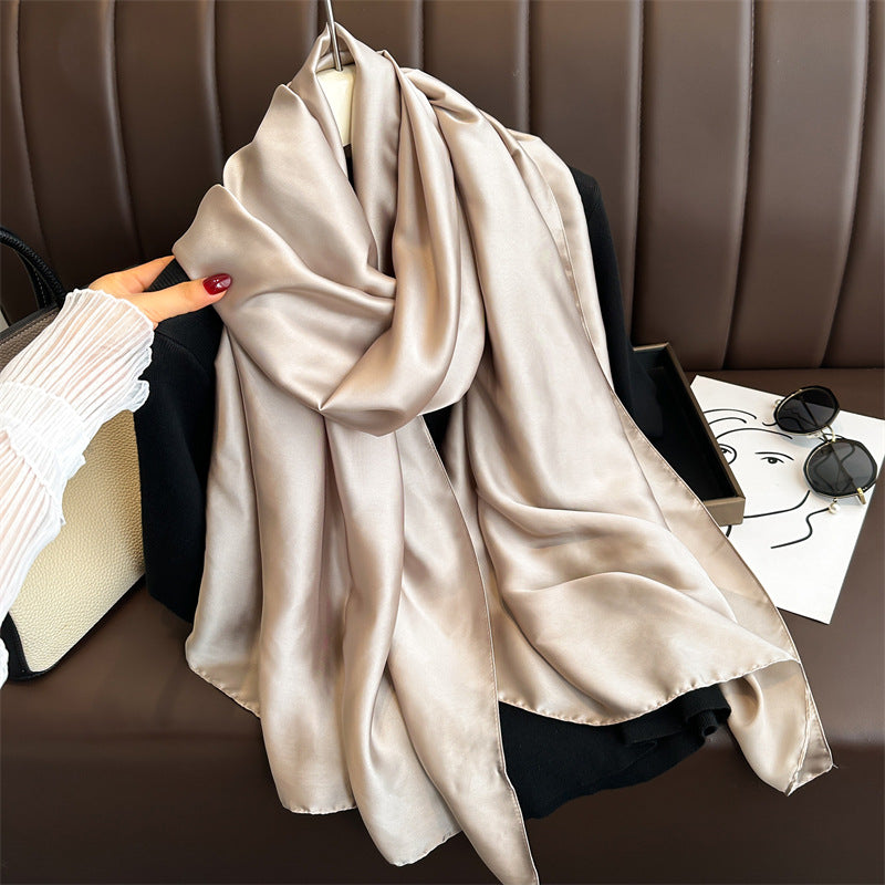 Pure Color Simple Long Scarves
