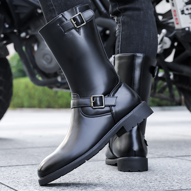 Side-zip Motorcycle Boots