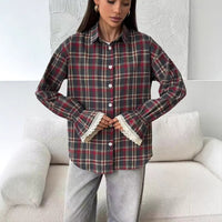 Retro Loose-Fit Plaid Shirt