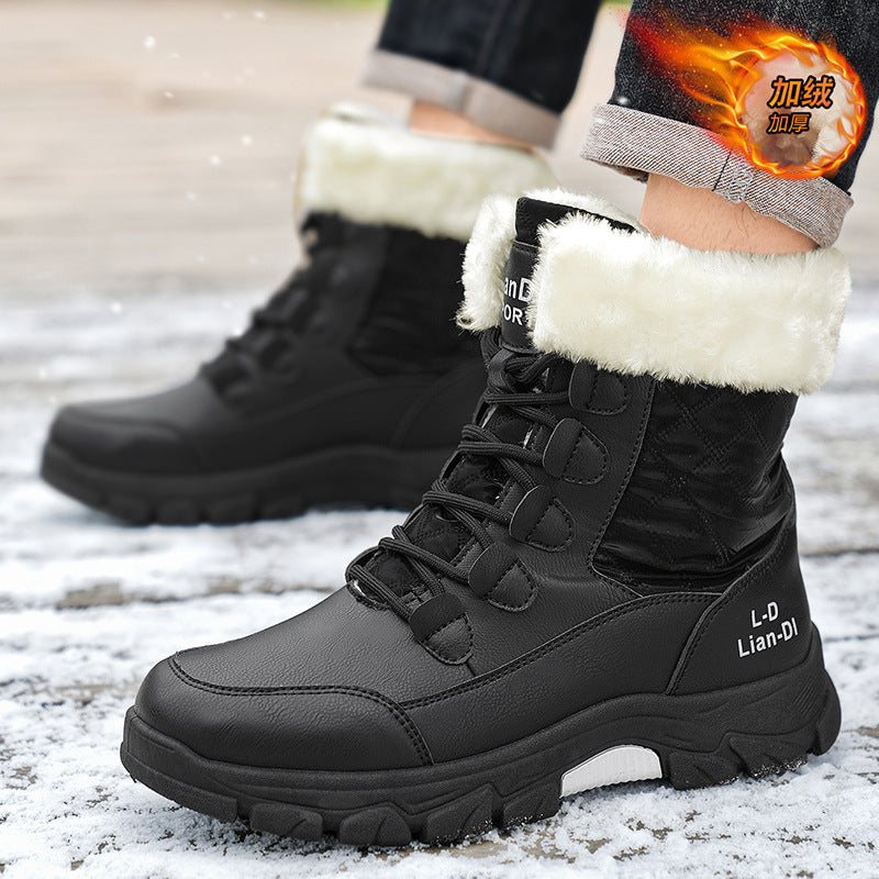 New Fleece-Lined Fashionable British-Style Boots