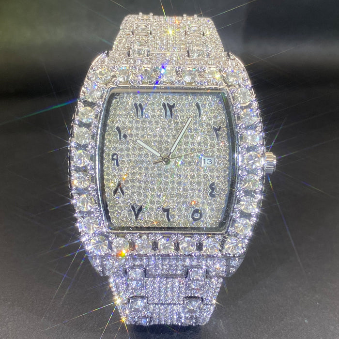 Rhinestone Dating Quartz Watch