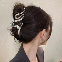 Oversized Pearl Wave Grip Headwear