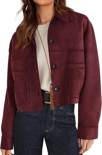 Faux Suede Short Jacket