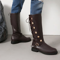 High-top Leather Boots