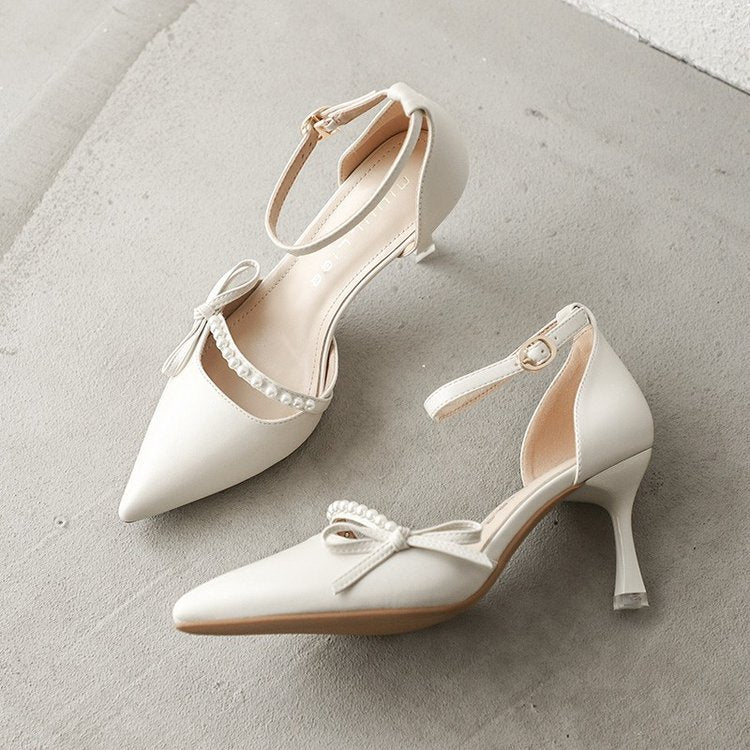 White High-Heel Shoes