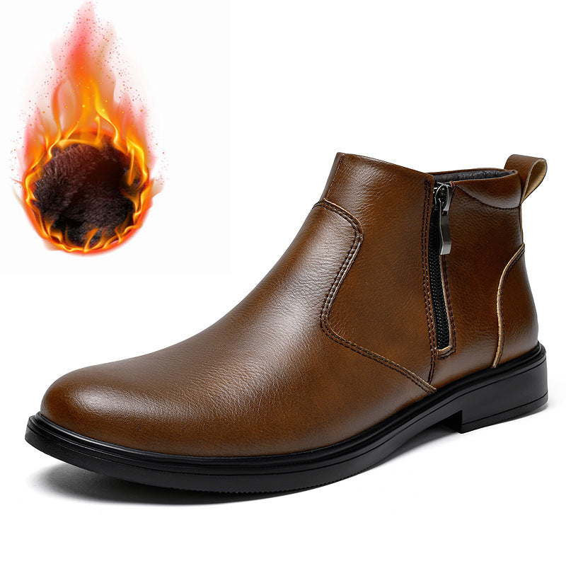 Cowhide Leather Martin Boots