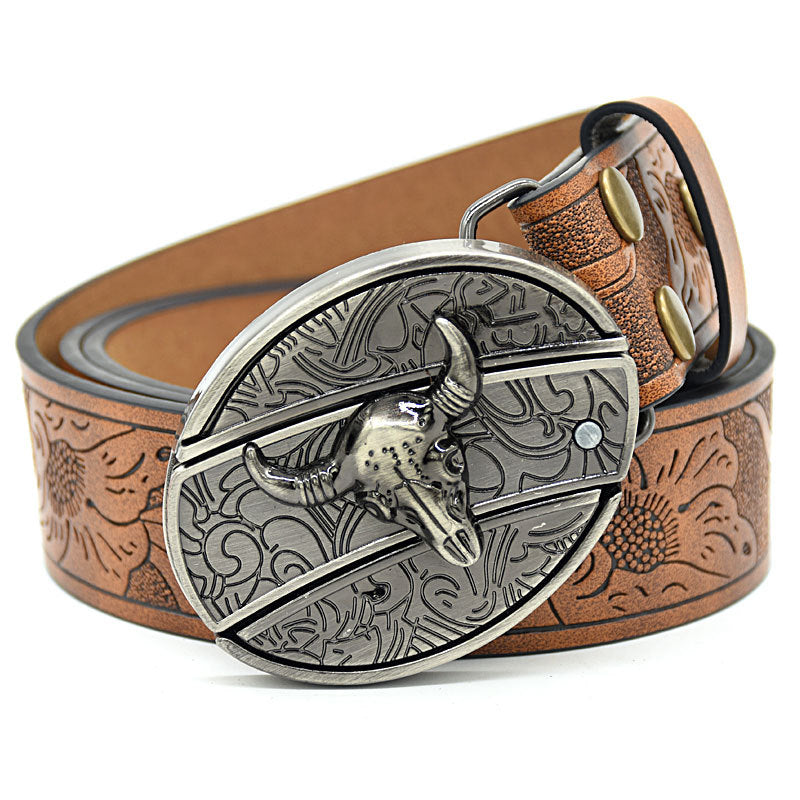 Engraving Smooth Buckle Knife Embossing Belt