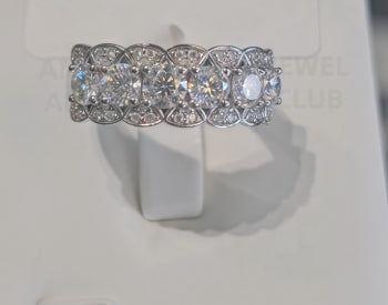 925 Silver Plating 18K Gold Ring