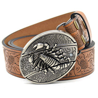 Engraving Smooth Buckle Knife Embossing Belt