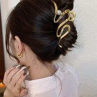 Oversized Pearl Wave Grip Headwear