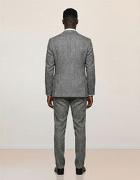 Herringbone Single-breasted Slim Sui