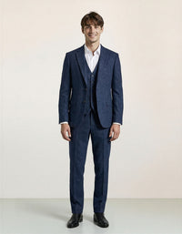 Autumn Winter Retro Herringbone Slim Fit Suits
