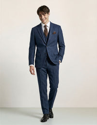 Autumn Winter Retro Herringbone Slim Fit Suits