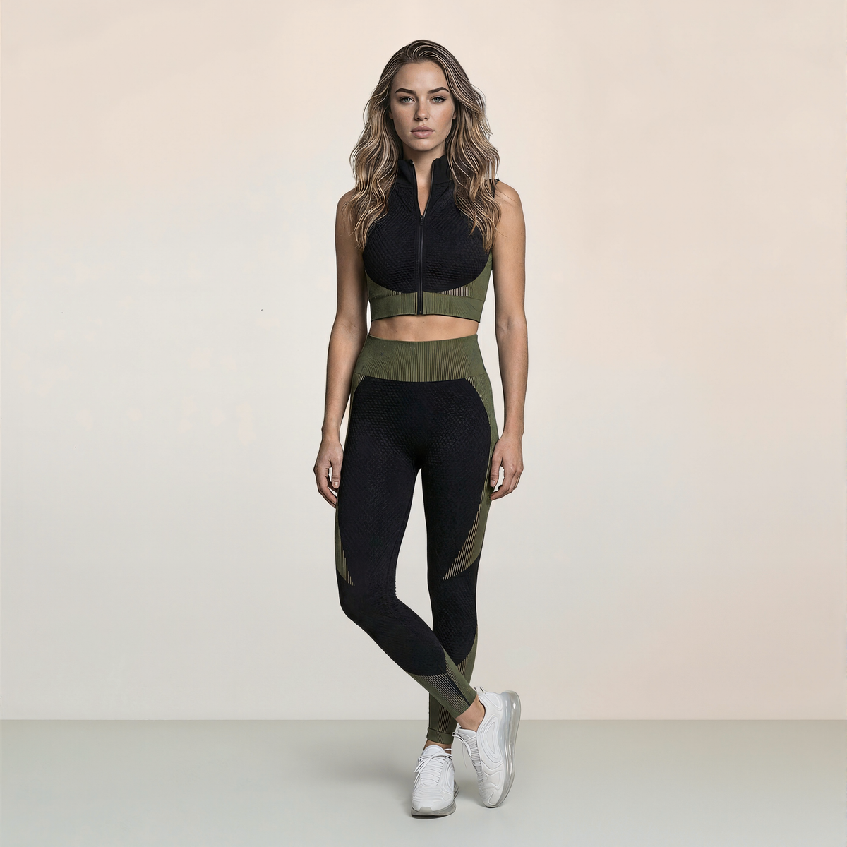 Long-Sleeve Seamless Fitness Set