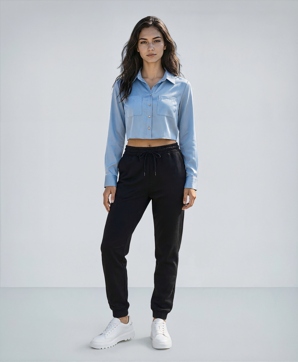 V Neck Shirts - Long Sleeve