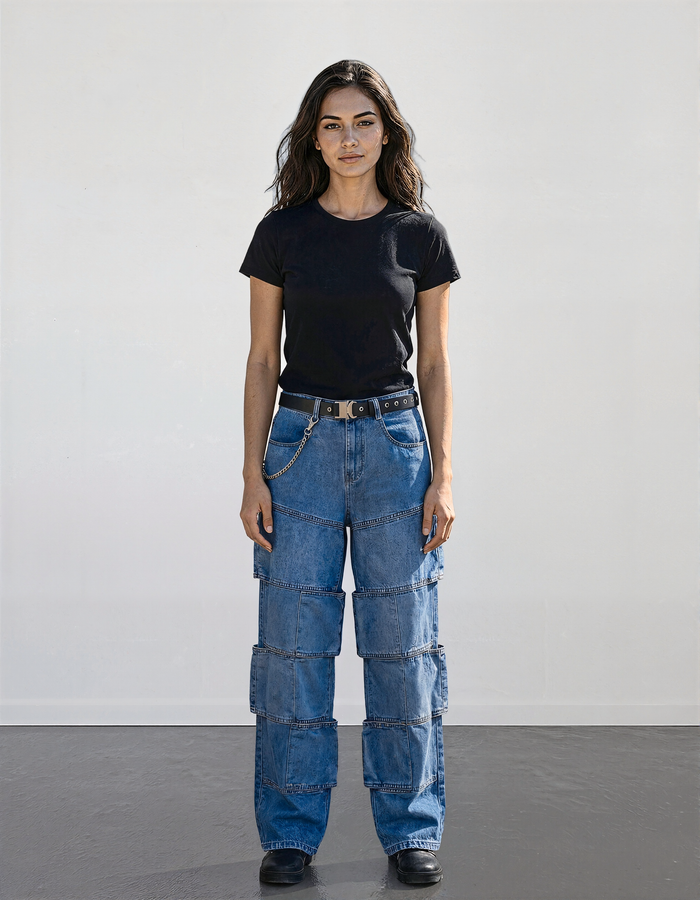 Personality Ripped Straight Jeans