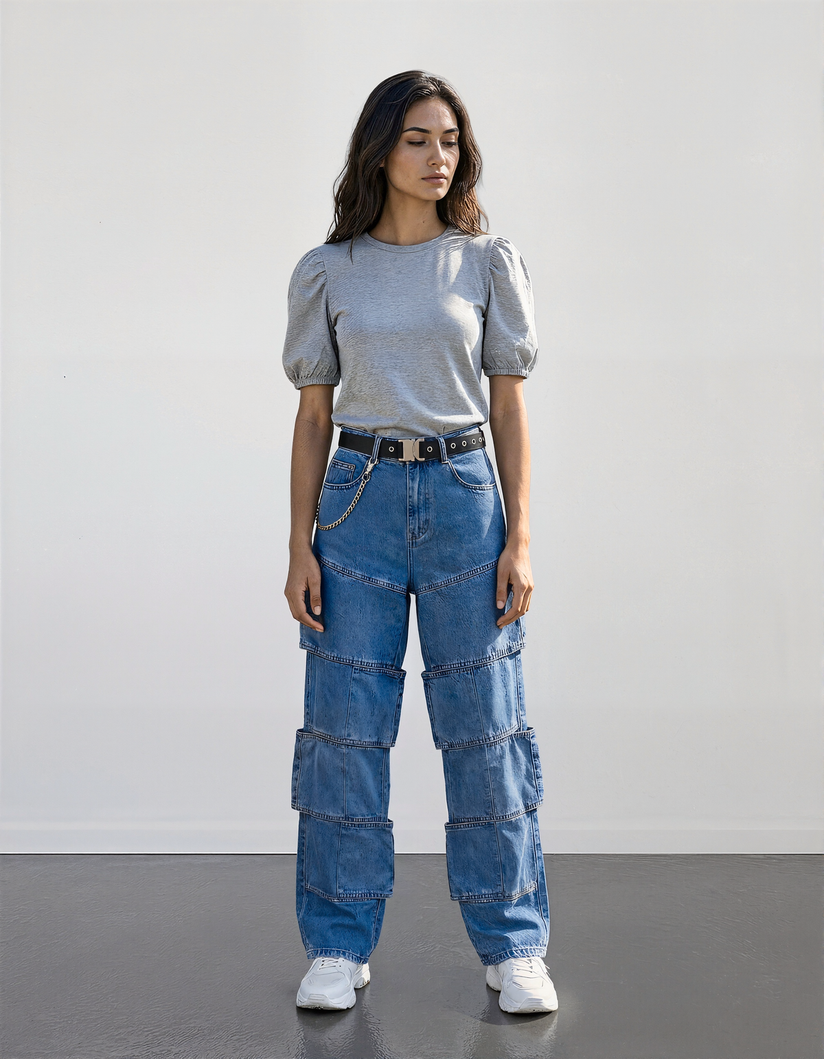 Personality Ripped Straight Jeans