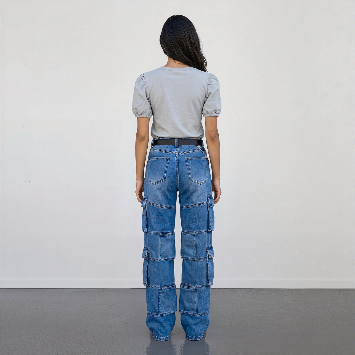 Personality Ripped Straight Jeans