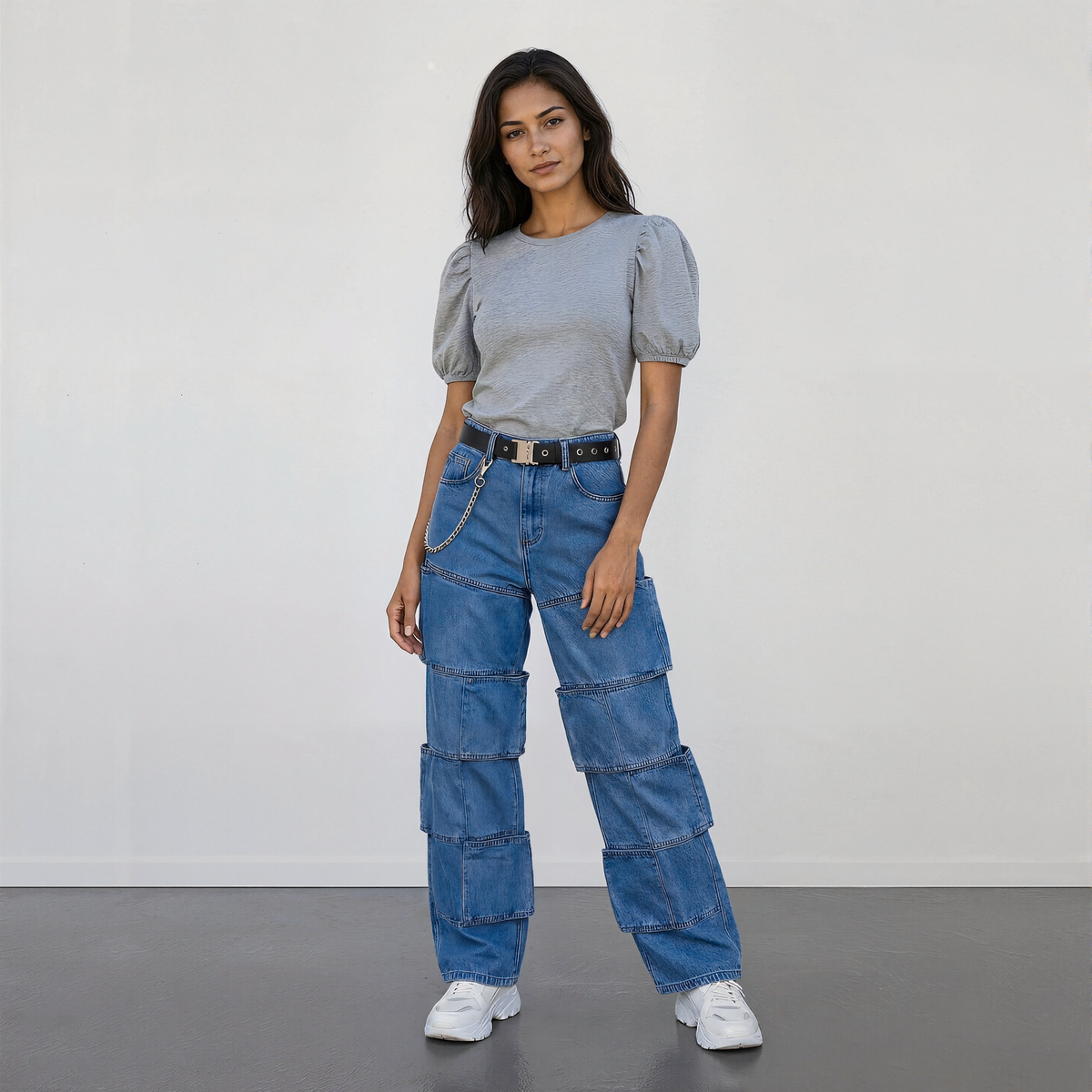 Personality Ripped Straight Jeans