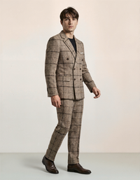 Thick Slim Fit Plaid Suits
