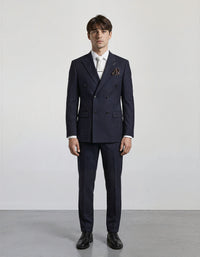 Double Breasted Stripes Suit Men's Suits