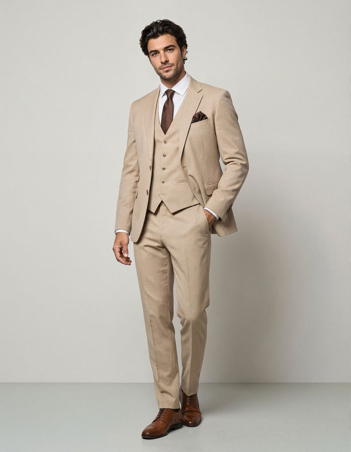 Three-piece Slim-fit Dovetail Groom Dress