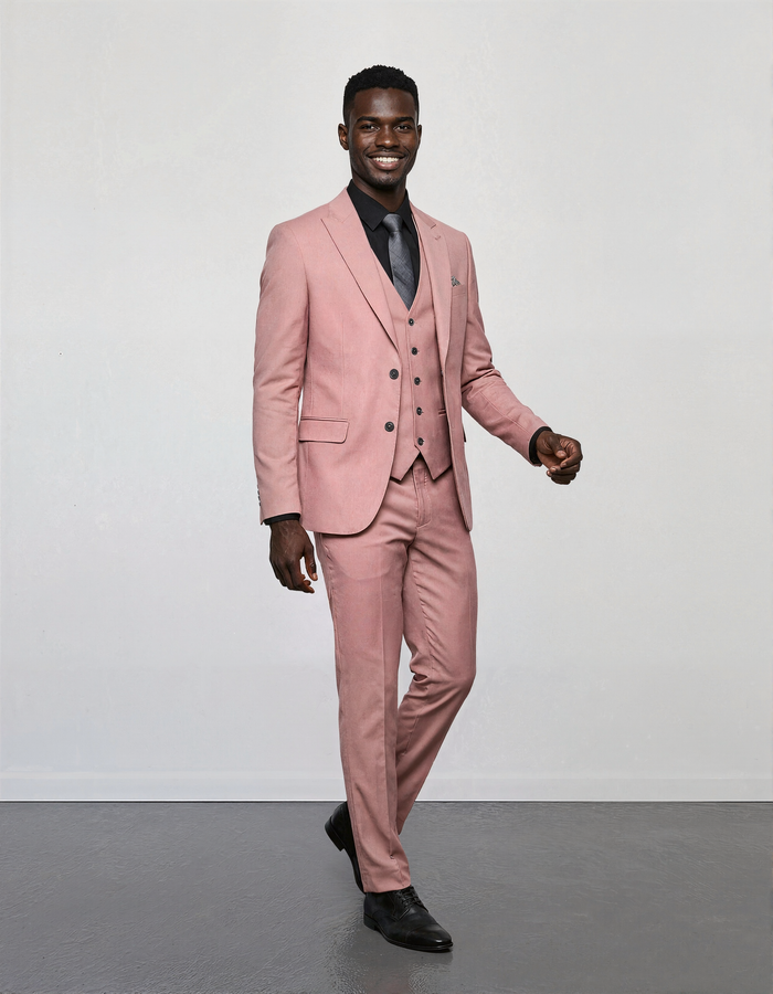 Business Formal Striped Three-piece Suit